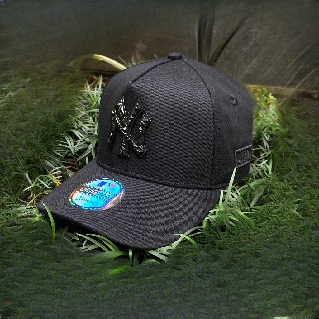 Best Seller Topi Basseall NY BESI DIAMOND FULL HITAM Topi Premium MLB / Topi MLB - COD