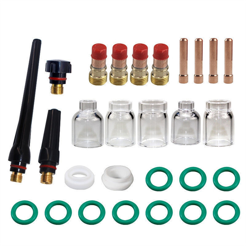 ABUG-TIG Welding Torch TIG Welding Torch Accessories Pyrex-Glass Cup Stubby Gas Lens Torch Welding S