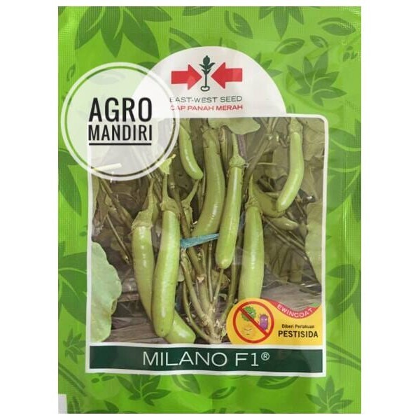 Bibit Benih Terong Milano F1 Hibrida Isi 1100 Butir Cap Panah Merah [AMS-01]