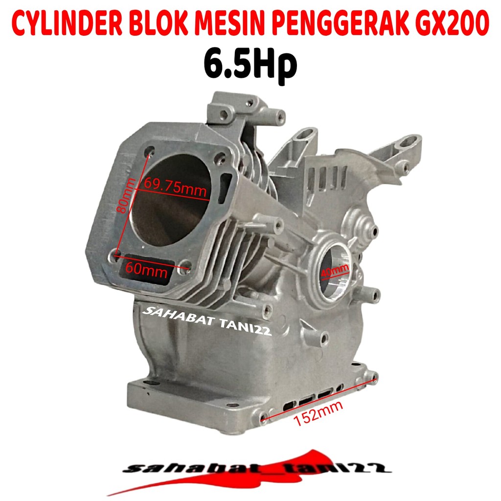 Cylinder Block Boringan Blok Mesin Honda GX200 6.5Hp Honda Boringan Blok Mesin Engine GX200 6.5 HP