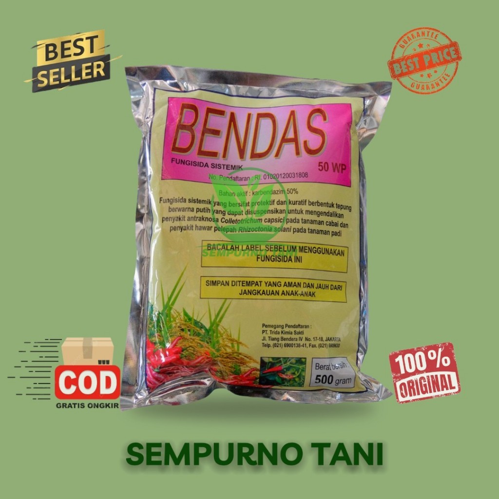 Fungisida BENDAS 50 WP 500 GRAM karbendazim