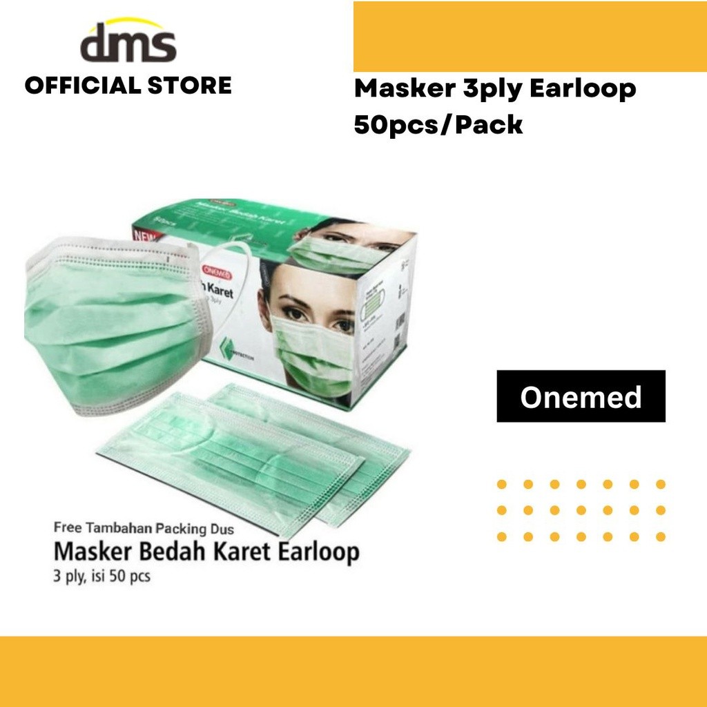 Masker Medis 3ply golden gloves  Masker Bedah Karet