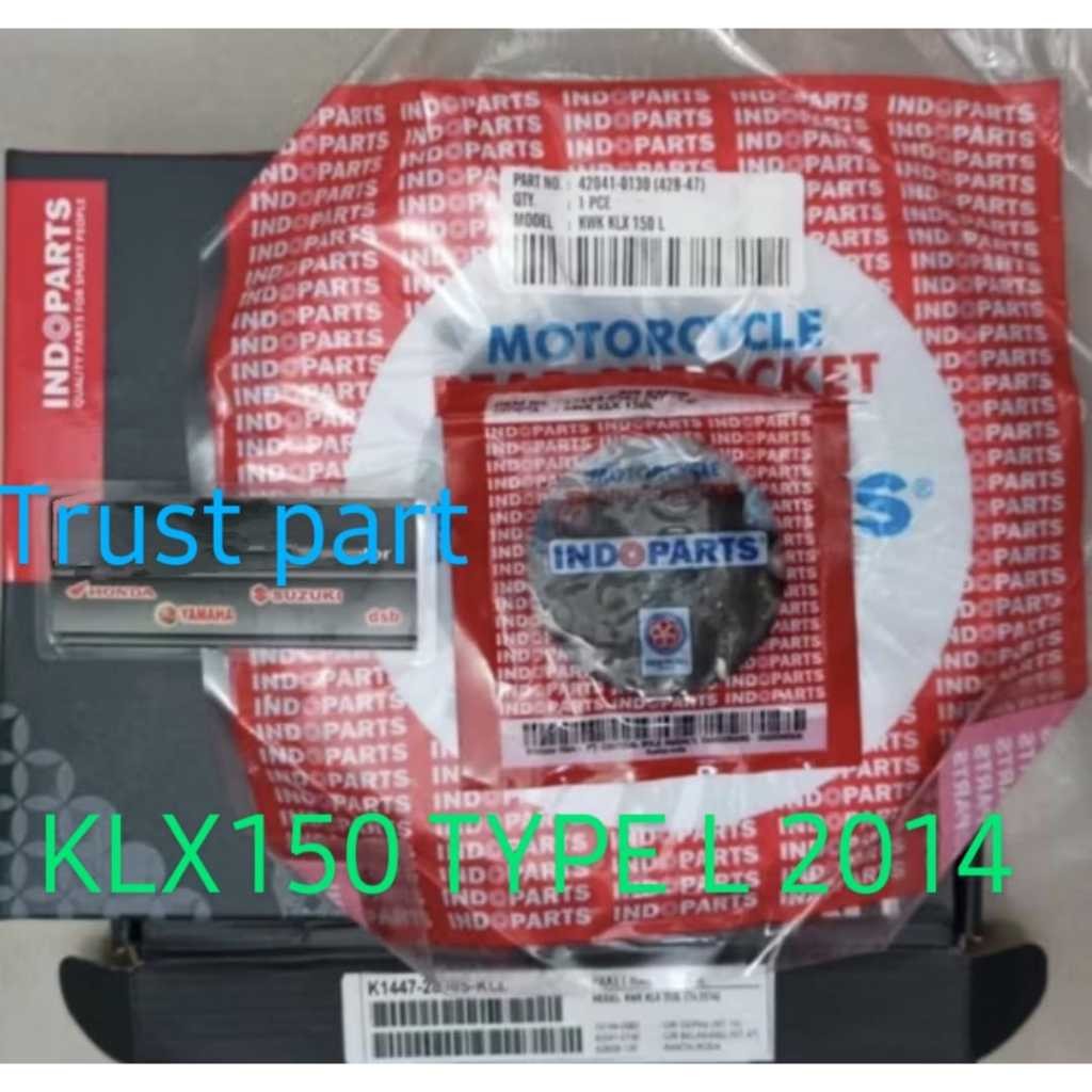 Gear Set KLX 150 L 2014. Merk INDOPARTS/ K1447-2830S-KLL