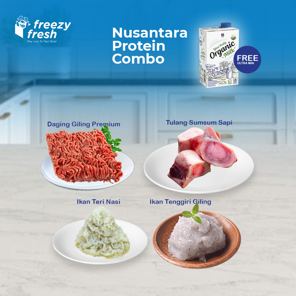Nusantara Protein Combo + FREE Ultra Milk