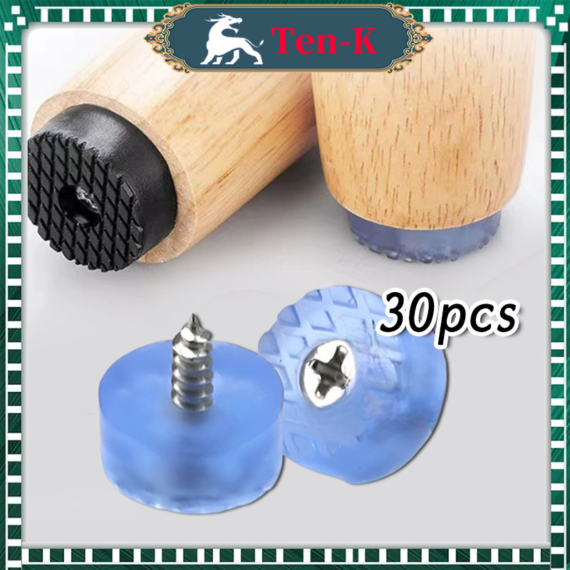 30PCS Karet Kaki Kursi Meja Bulat / Pelindung Kaki Meja Sofa Kursi / Karet Bulat Anti Slip