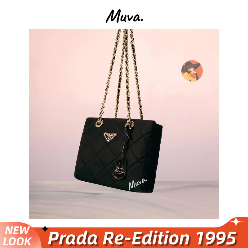 Tas wanita Prada Re-Nylon recycled nylon tote bag Women/Shoulder Bag