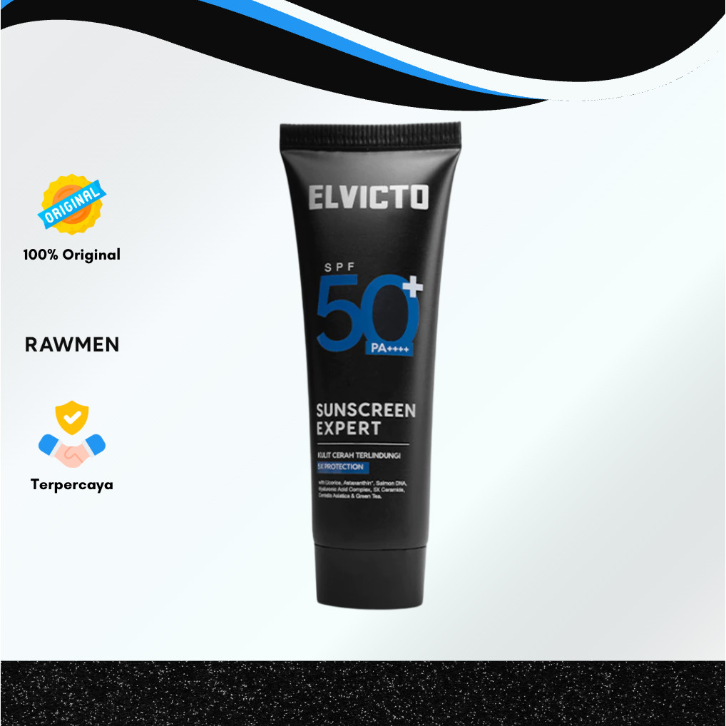 ELVICTO SUNSCREEN EXPERT SPF 50+ PA++++ 30gr | Sunscreen Pria Hybrid Sunscreen SPF 50+