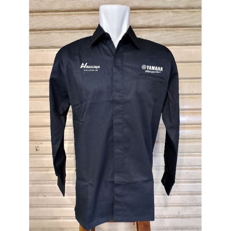 kemeja yamaha full bordir free bordir nama
