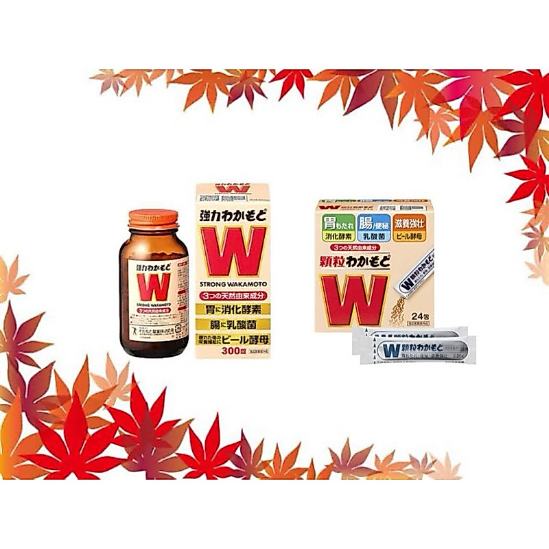 STRONG WAKAMOTO ORIGINAL JAPAN 300 1000 PILLS 24 SACHET GRANULE SUPLEMEN PENCERNAAN OBAT MAAG GERD A