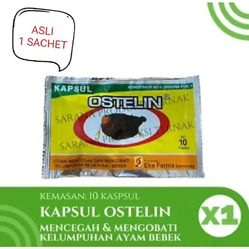 OSTELIN  SACHET OBAT AYAM BURUNG LUMPUH OSTELIN EKA FARMA