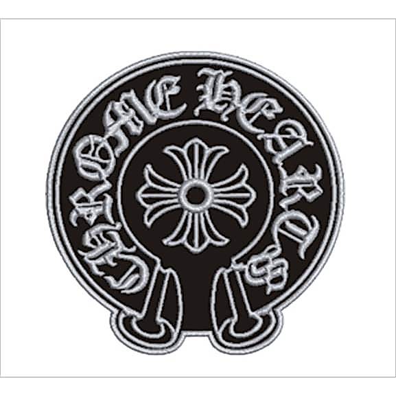 Emblem Patch Bordir Chrome Hearts abu muda - CBI