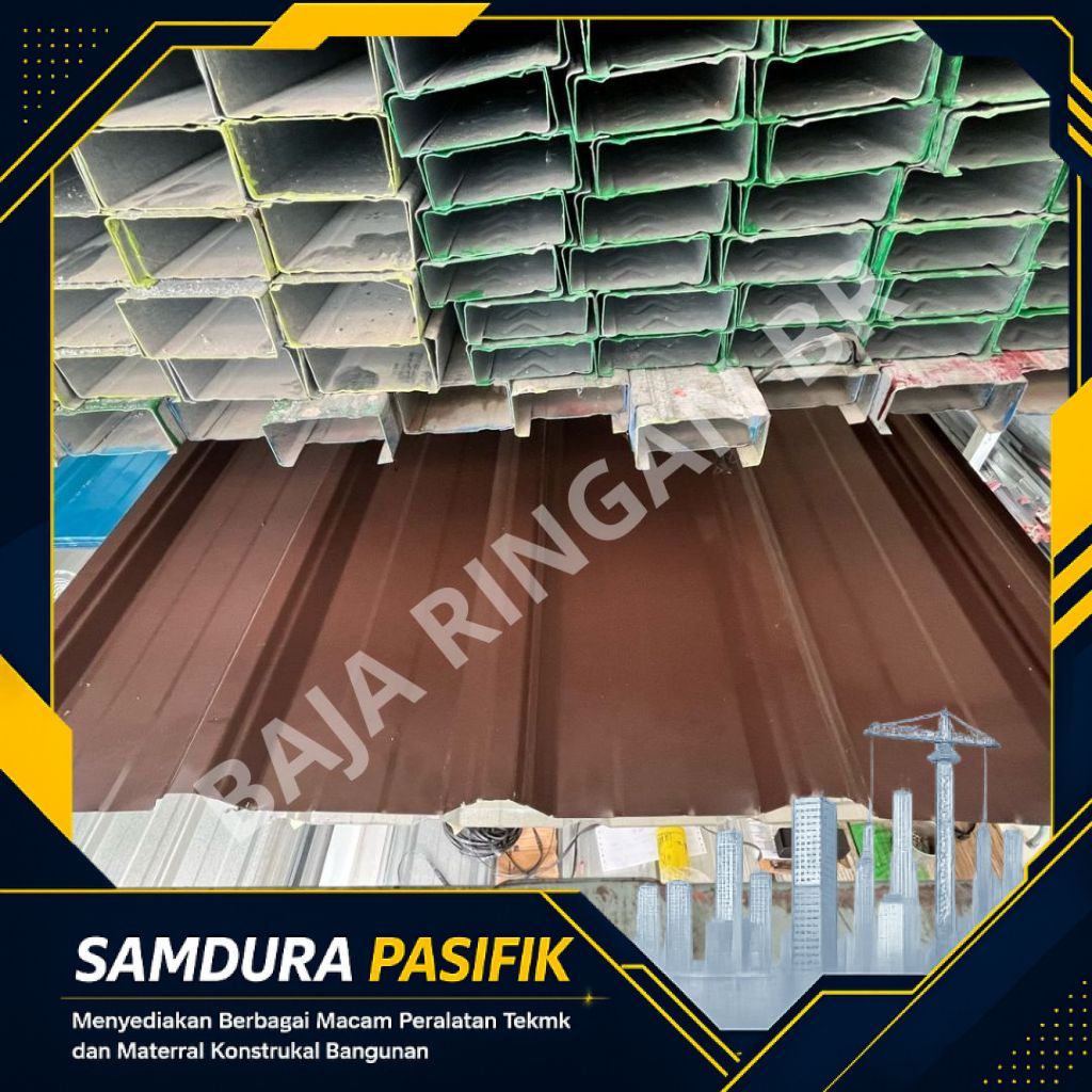 ATAP GALVALUME SPANDECK WARNA COKLAT