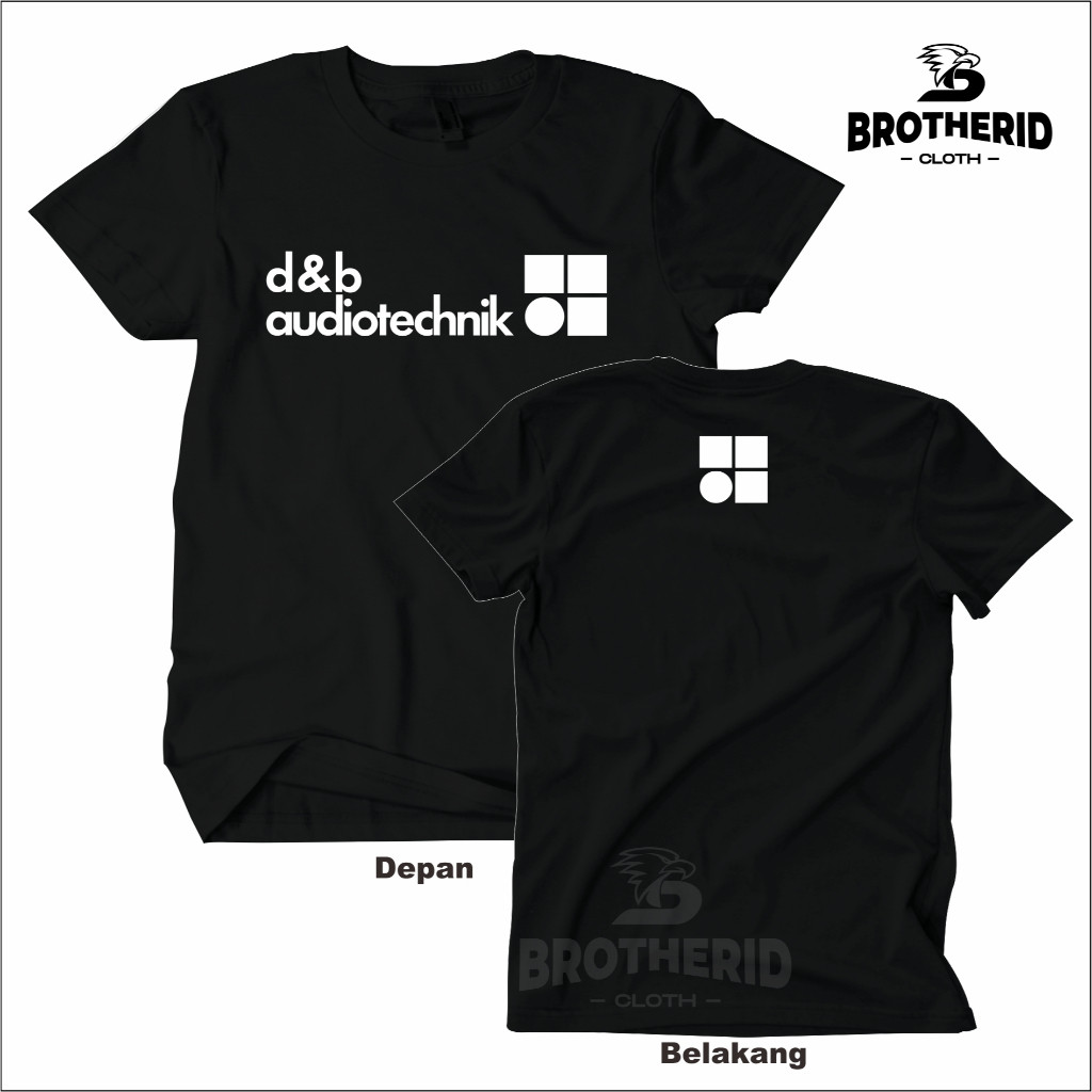 Collective.cloth Kaos D&B Audio Audiotechnik Baju Sound System Katun Combed 30s