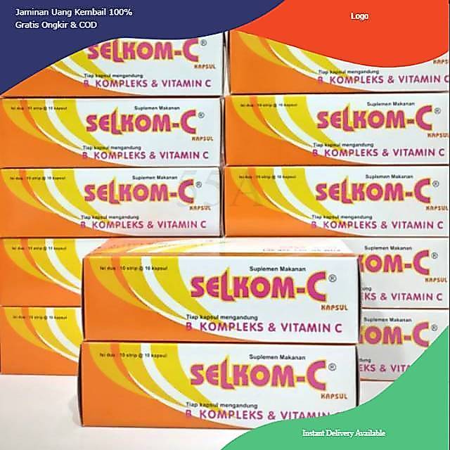 EXP 2027 AGUSTUS BOX SELKOM C 100 KAPSUL / VITAMIN C 500 MG 1 BOX