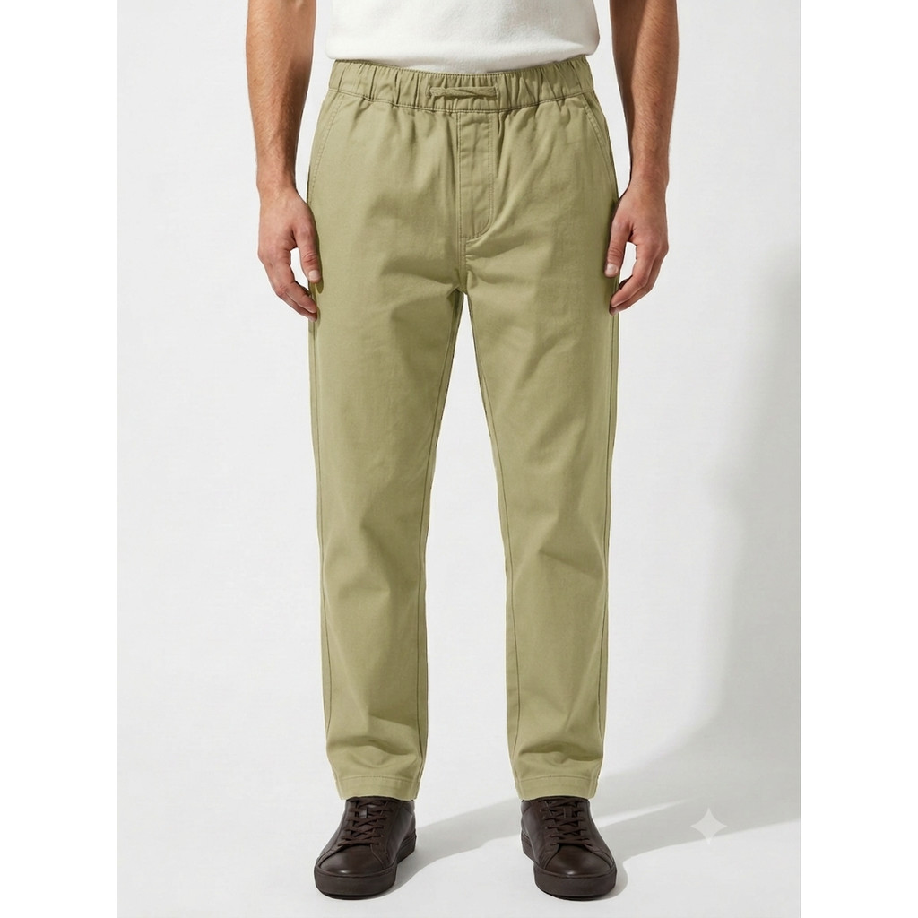 LARUSSO Celana Jogger Pria Premium Casual Ryujin Panjang Olive