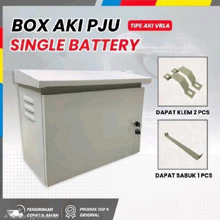 Box Aki / Box Listrik untuk lampu jalan PJU tenaga surya finishing powder coating