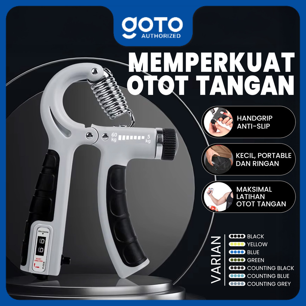 Goto Xander Handgrip Alat Fitnes Gym Olahraga Otot Tangan Hand Grip