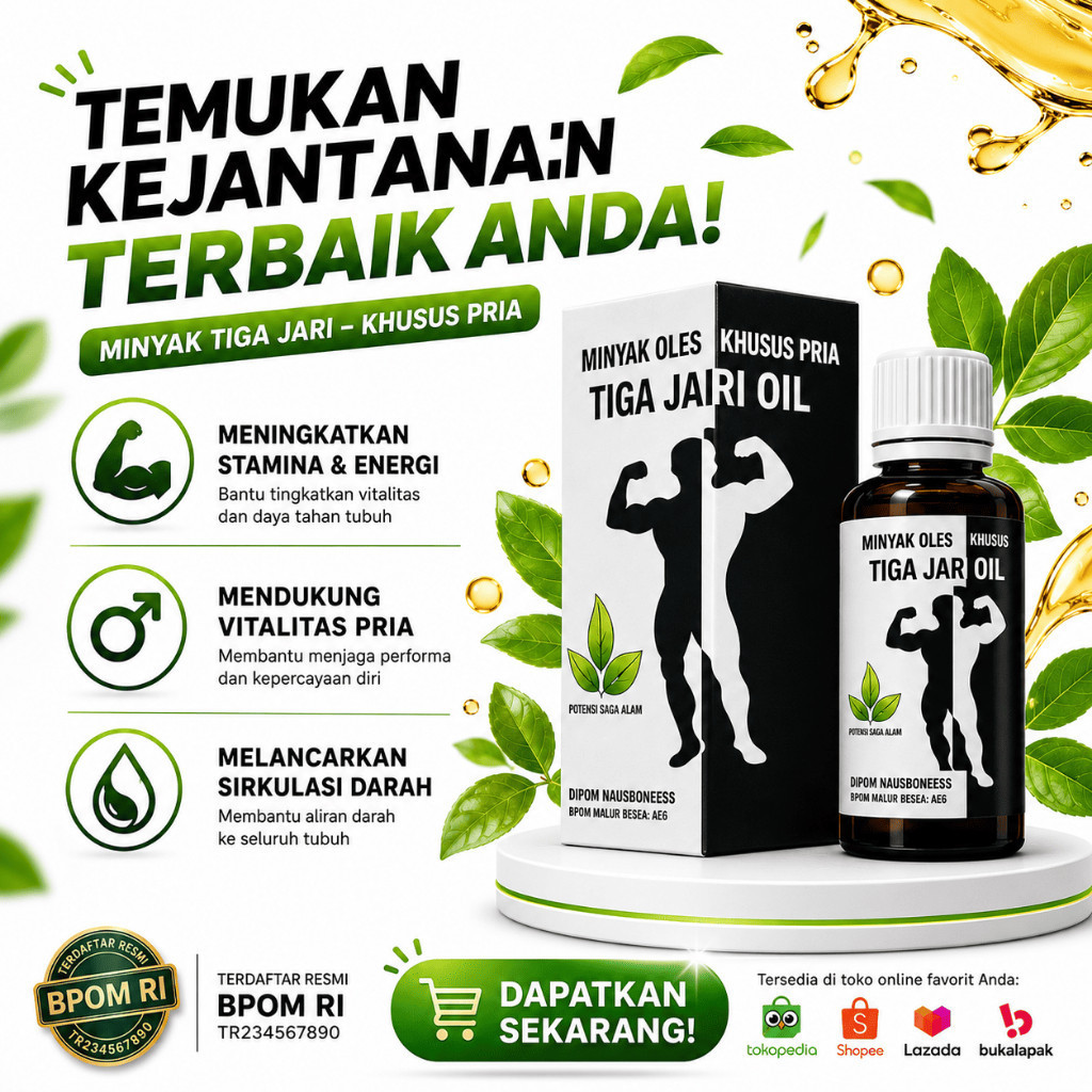 PROMO Tiga Jari Oil Papua Original Minyak Herbal Premium Daun Bungkus Papua Asli 100%