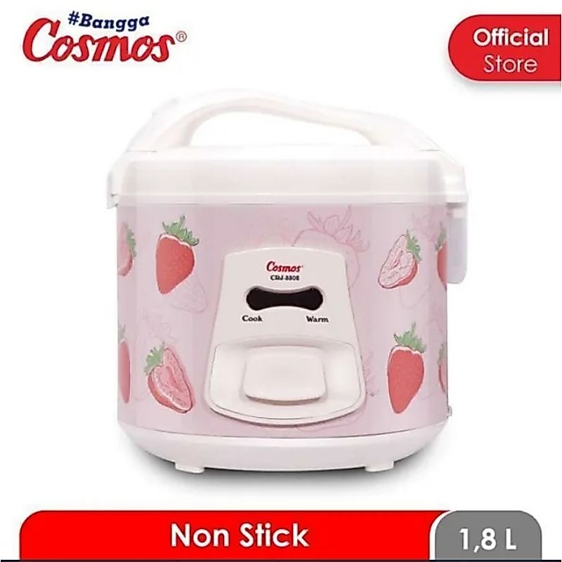 COSMOS Rice Cooker Magic Com CRJ-3302 S CRJ3302s 3302S Strawberry Series (1,8 L)