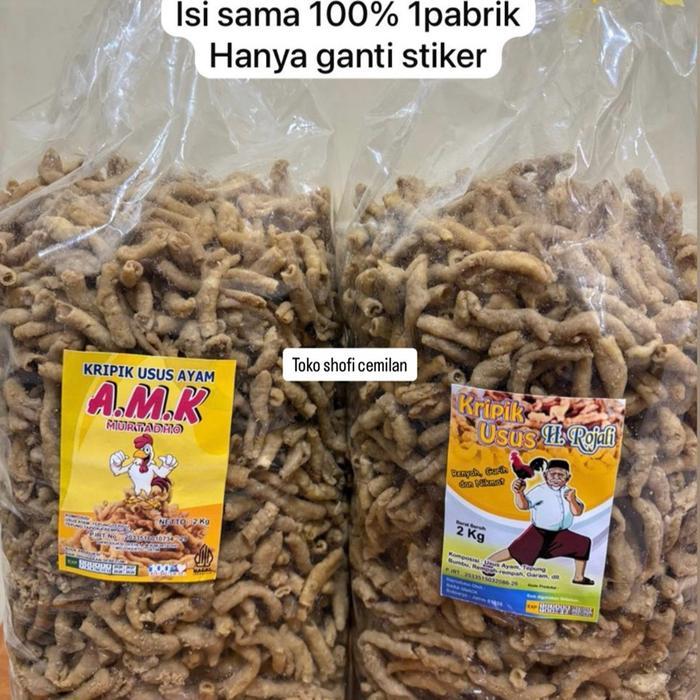 PROMO  Keripik Usus AMK ex H. Rojali 2 Kg (Bal) Kripik