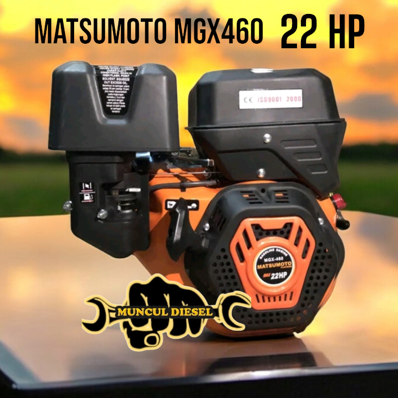 MATSUMOTO GASOLINE ENGINE MGX 460 MESIN PENGGERAK BENSIN 22 HP