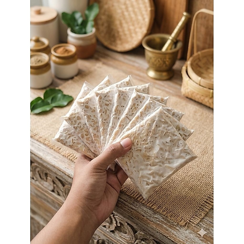 Paket Hemat 10 Pcs Tempe Plastik Segar / Tempe Kedelai Murni Higienis Sembako Murah