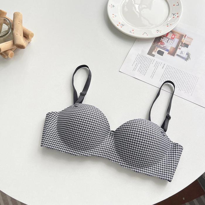Bra Wanita Push Up BH Pakaian Dalam Tanpa Kawat Premium Seksi Cantik Elegan Jepang Korea Katun Motif