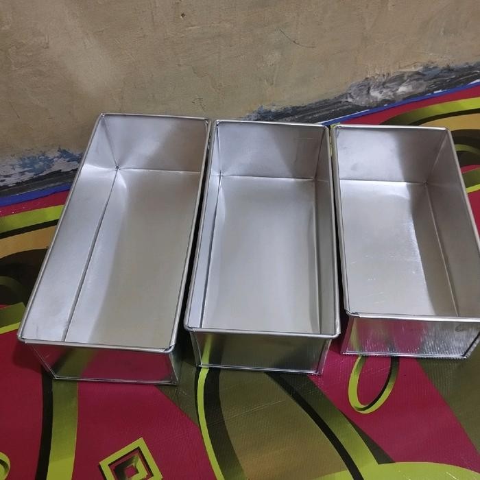 Loyang Brownies Persegi Panjang / Loyang Roti Sobek / Loyang Roti Tawar UK 20x10x7 | 22x10x7 | 24x10