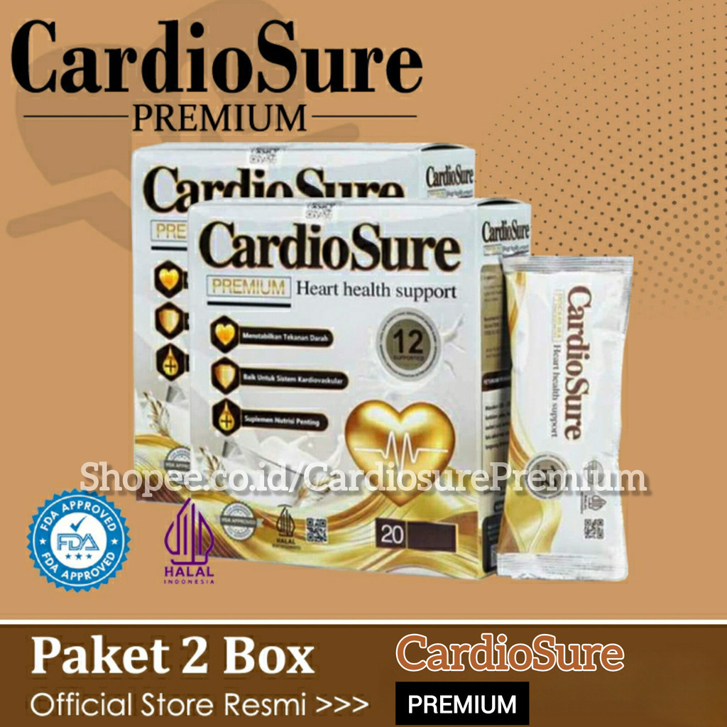 

PROMO CardioSure Premium Official Store ® Paket Bundling 2 Box Susu Hipertensi Struk Jantung Kolestrol