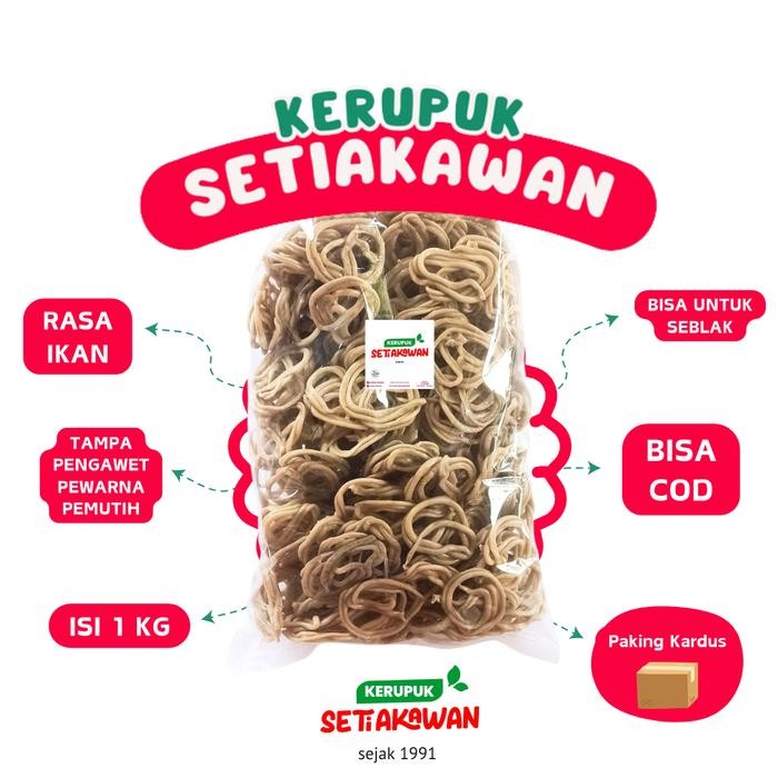 

SALE [1KG] Kerupuk Ikan Sanggul Mentah Banyuwangi Setiakawan - Tradisional dan Bebas Pemutih, Pewarna, Pengawet | Kategori: Goreng, Food, Snack, Makanan, - -TERLARIS