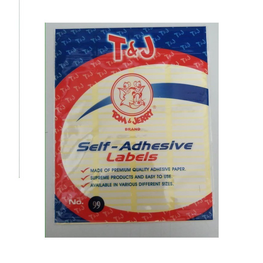 

BPP Label Putih 99 tom and jerry label undangan sticker