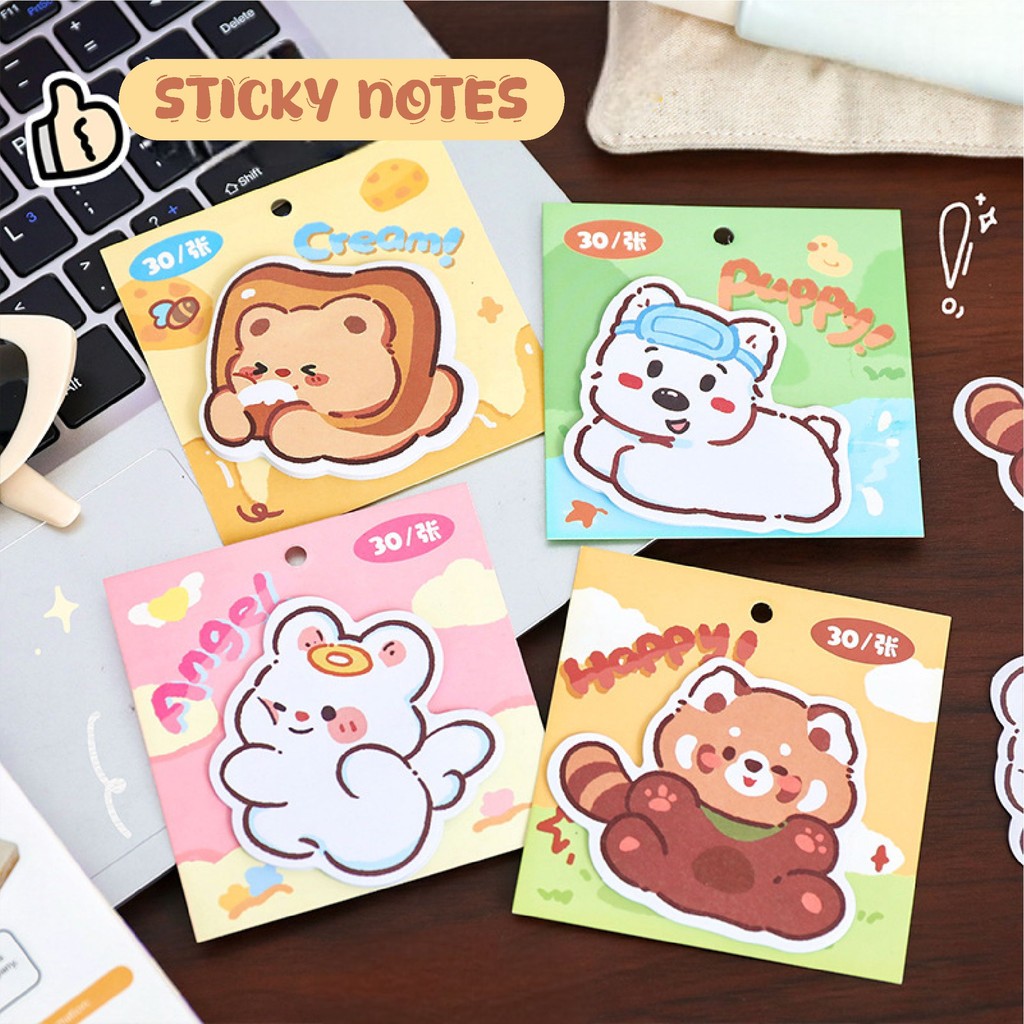 

Sticky Notes Binatang Animal Isi 30 Lembar Stiky Note Memo Post-it Lucu dan Aestetic S-SN026