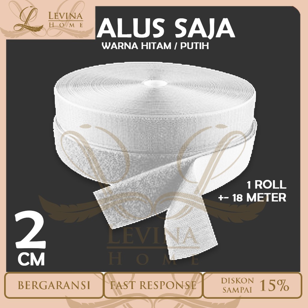

Perekat Velcro Halus Ukuran 2 CM Magic Tape Kretekan 18 METER – Levina Home