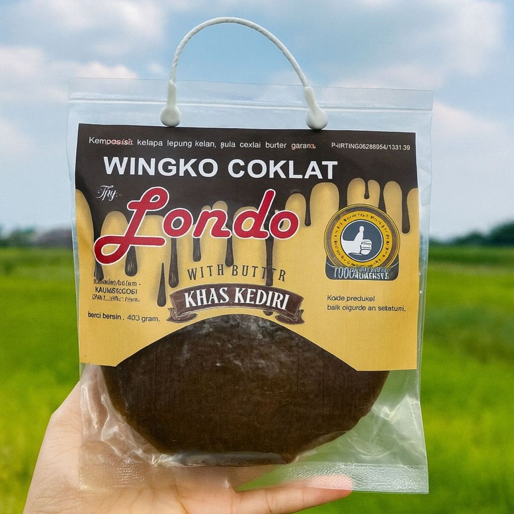 

Wingko Londo khas Kediri 360gr Rasa Cokelat - Oleh Oleh Khas Kediri Kue Basah Tradisional