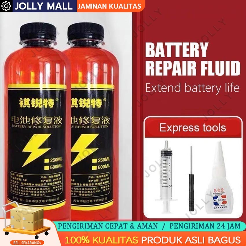 COD 500ML Cairan Perbaikan Aki 1 Detik/Cairan Perbaikan Aki Cairan Aki Air Elektrolit Air Aki Air Ak