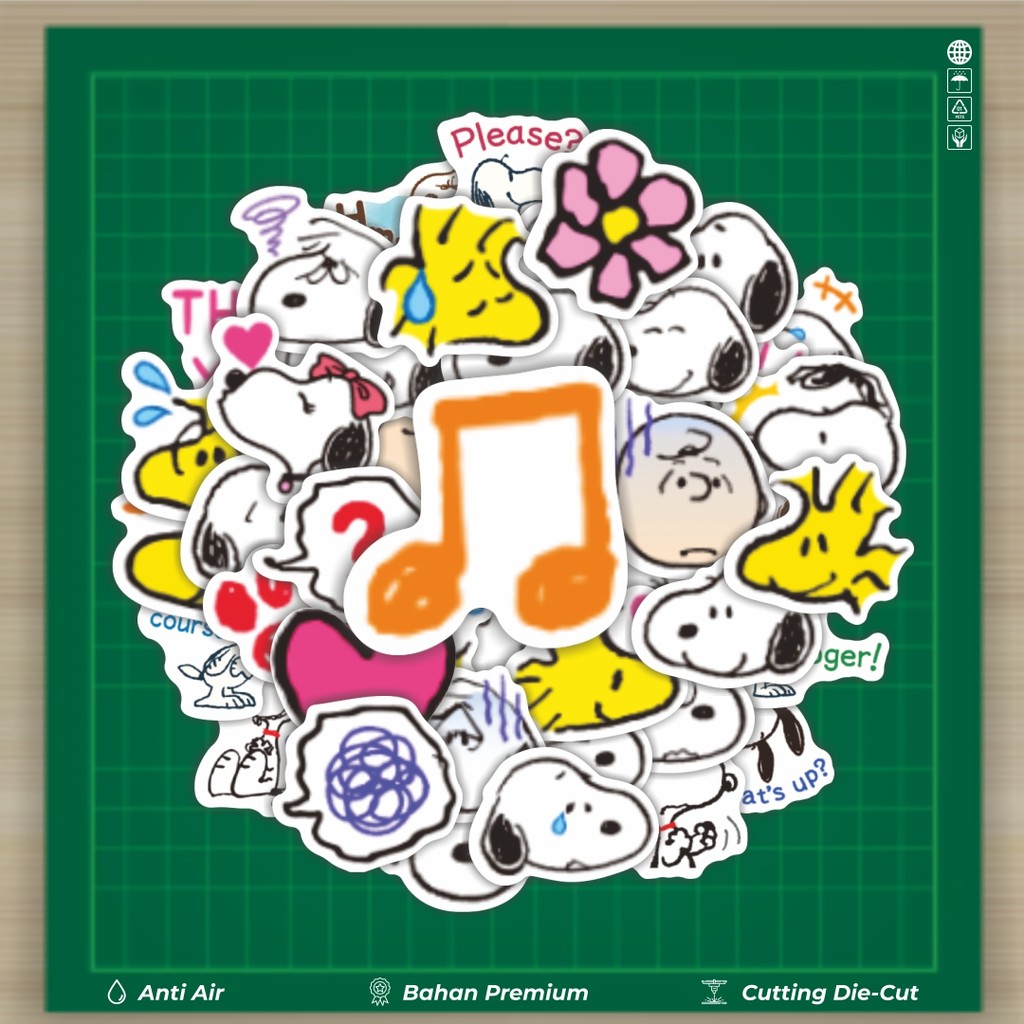 

HOT 50 PCS STIKER Stiker kartun Snoopy V43 Stiker Fashion Cars Decal Dingin Kartu Album Custom Vinyl Anti Air- Sticker Aesthetic Buku Journal Koper Casing HP Tablet Laptop Helm Motor Botol Minum