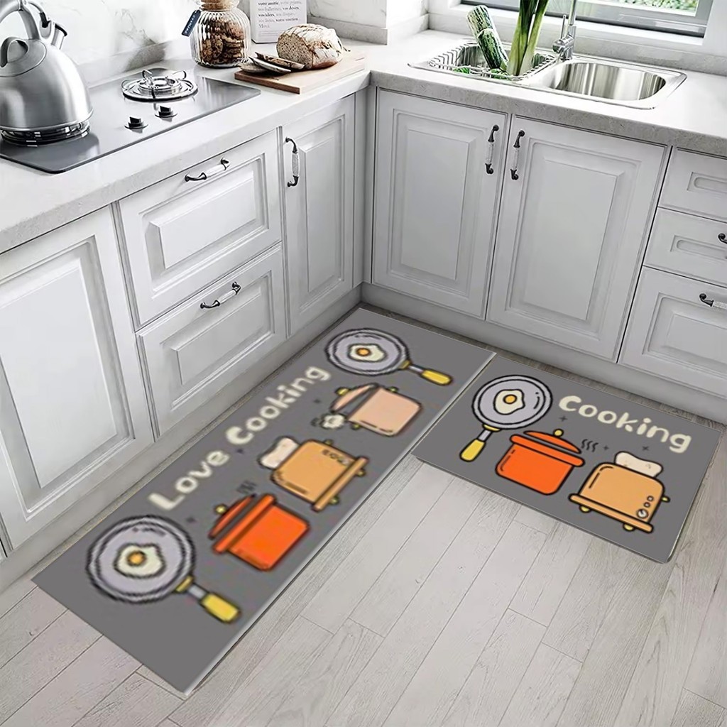 MR MAT Keset Dapur Diatomite Original 2in1 Anti Slip Kitchen Floor Mat Set 40x60cm & 40x120cm