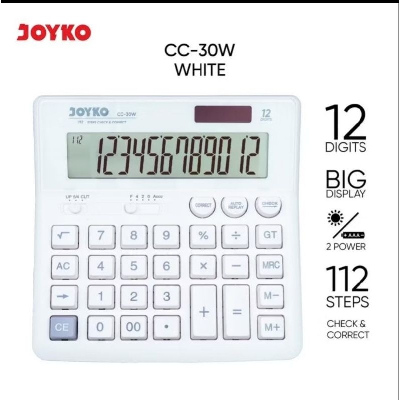 

CALCULATOR CC-30W JOYKO 12 DIGIT