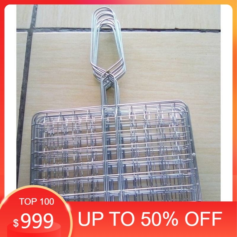 TERLARIS Panggangan ikan bakar nekel / alat bakaran ikan / panggangan capit / panggangan kawat / tem