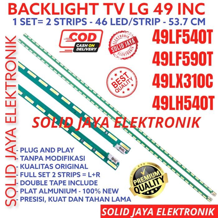 BACKLIGHT TV LED 49 INC 49LF540 49LF590 49LX310 49LH540 49LF540T 49LF590T 49LX310C 49LH540T LAMPU BL