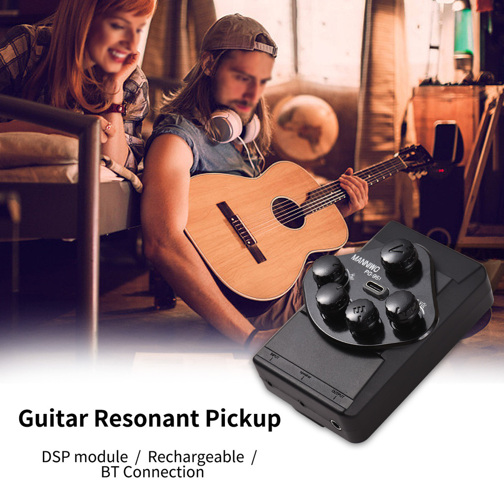 MANNIWO PG-951 Guitar Resonant Pickup DSP Resonance Sound Pickup for Guitar BT Guitar Pickup DIY Kit