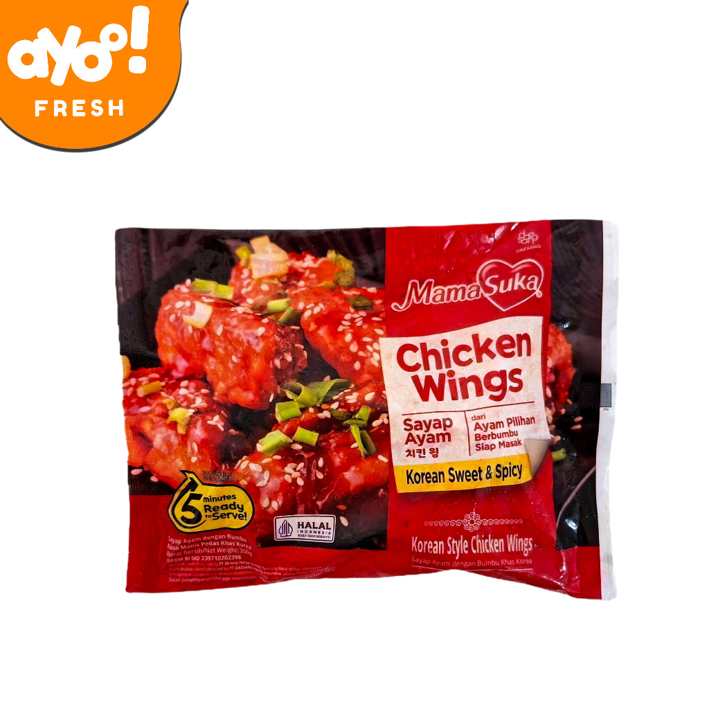

Mama Suka Chicken Wings Korean Sweet & Spicy 200gr