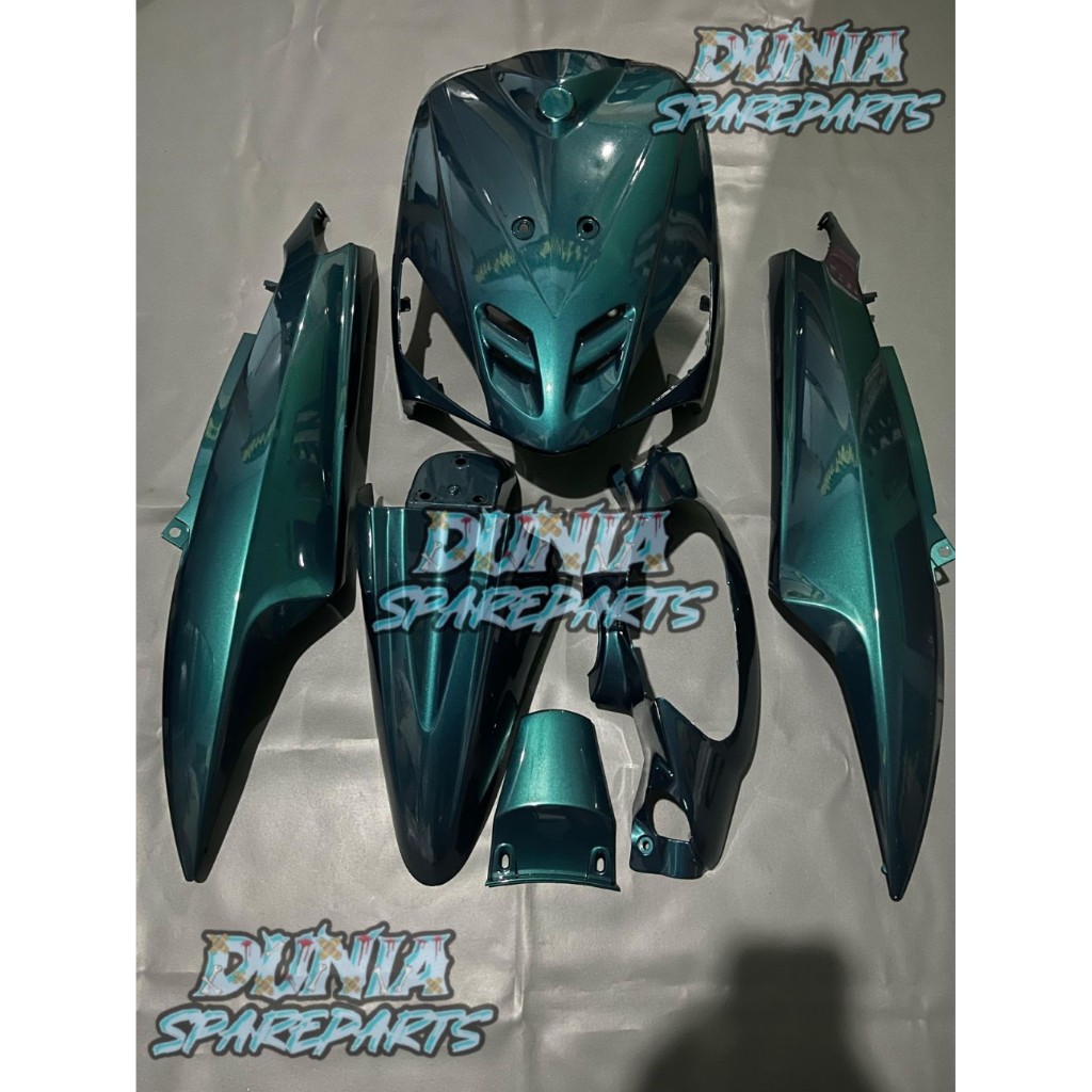 COVER BODY FULL SET UNTUK YAMAHA MIO SPORTY & SMILE WARNA HIJAU BOTOL