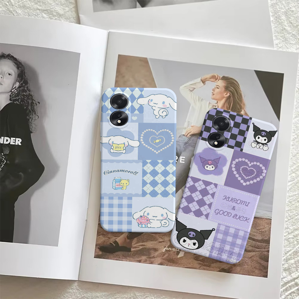OPPO A18 A58 A78 A17 A38 A98 Fashion Case - Walpap3r Charact3r - Silikon Tpu - Pelindung Hp