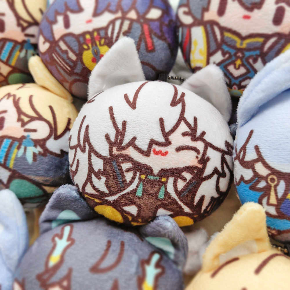 Game Anime Honkai：Star Rail Luocha DanHeng Jing Yuan Aventurine Cute Squeak Plush Doll Dango Toys Co