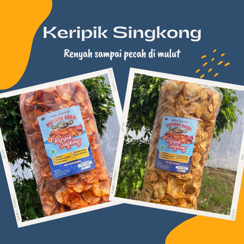 

Promo Mix Rasa Kripik Singkong Bumbu Rujak + Lada Hitam Total 1KG - Camilan Renyah Berkualitas Tinggi dengan Rasa Pedas - Food