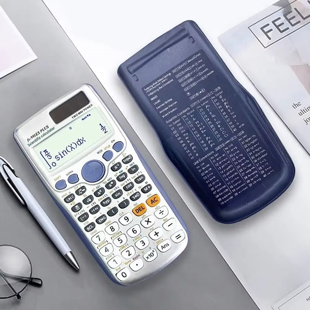 

417 Functions Engineering Scientific Calculator ABS Standard Math Calculators 2-Line School Office Supplies