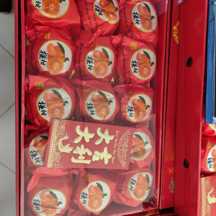 

Jeruk red heart mandarin super sweeponkam terbaik Yuji 6.5 kg Gift box
