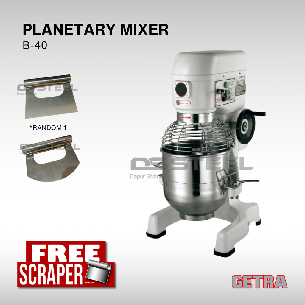 GETRA Planetary Mixer GETRA B-40 – Mixer Roti & Kue 40 Liter