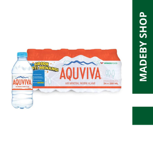 

AQUVIVA AIR MINERAL MINUMAN BOTOL 250 ML x 24 PCS